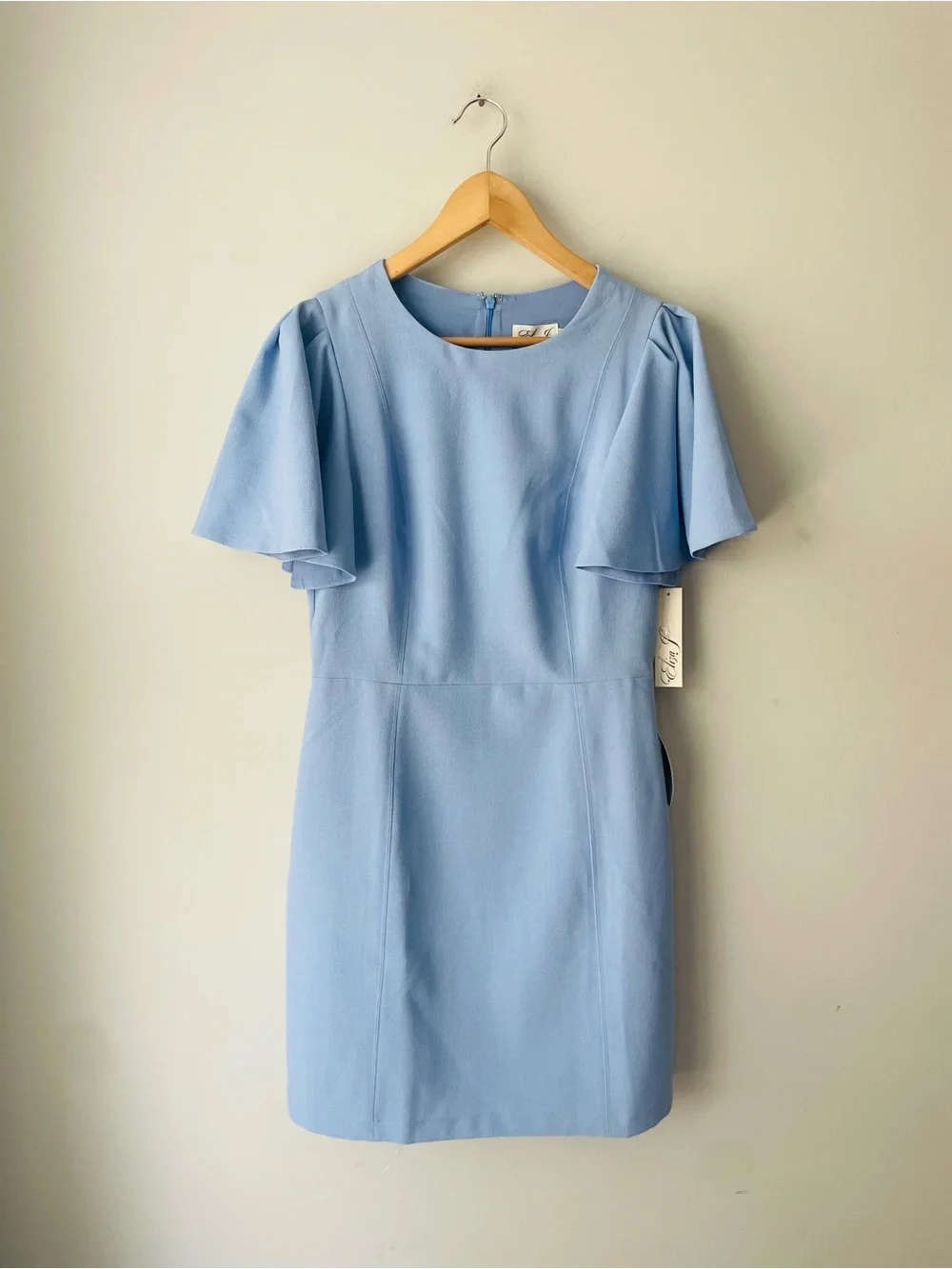 Eliza J Flutter-Sleeve A-Line Dress NWT - Picture 2 of 9